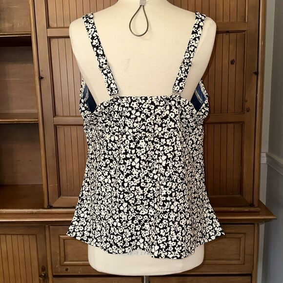 Lands End Chlorine Resistant Underwire Wrap Tankini Top, size Plus 20W — NWT - Picture 3 of 7